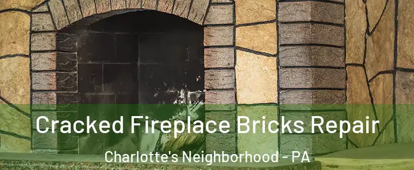 Cracked Fireplace Bricks Repair Charlotte's Neighborhood - PA