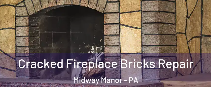 Cracked Fireplace Bricks Repair Midway Manor - PA