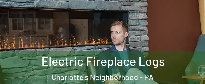 Electric Fireplace Logs Charlotte's Neighborhood - PA