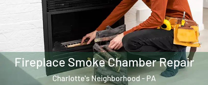 Fireplace Smoke Chamber Repair Charlotte's Neighborhood - PA