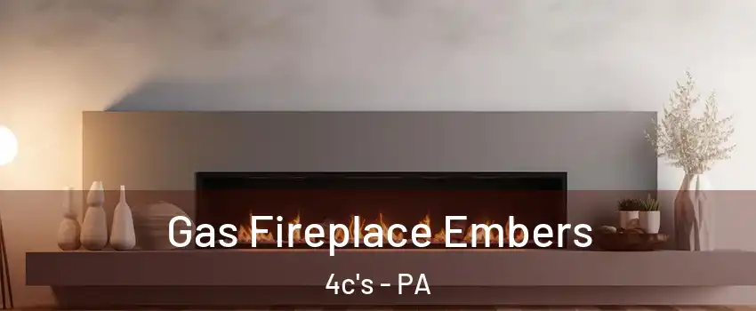 Gas Fireplace Embers 4c's - PA