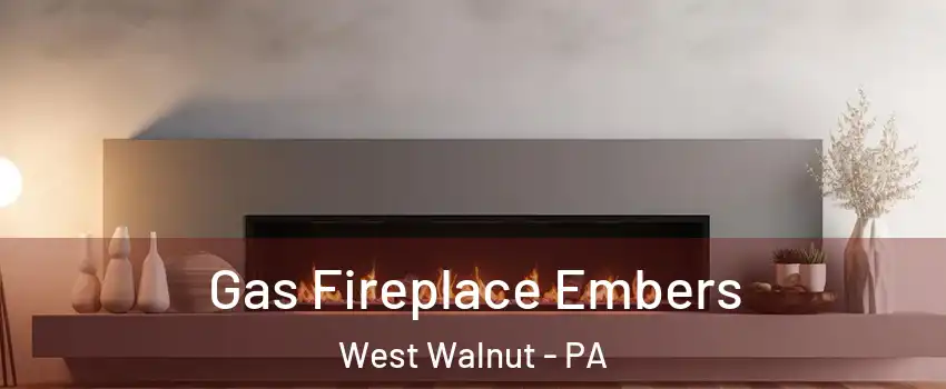 Gas Fireplace Embers West Walnut - PA