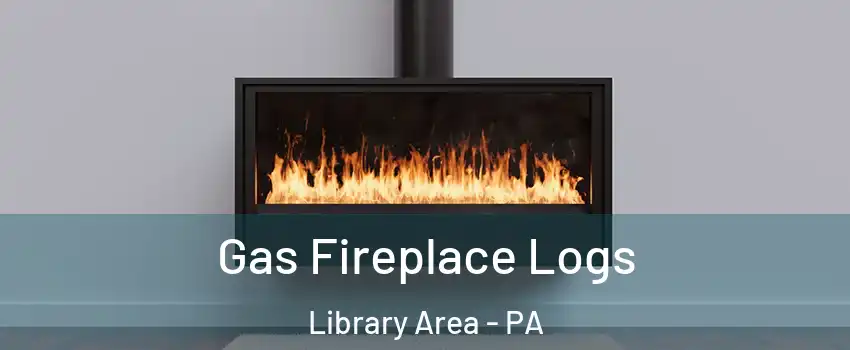 Gas Fireplace Logs Library Area - PA