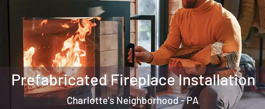 Prefabricated Fireplace Installation Charlotte's Neighborhood - PA