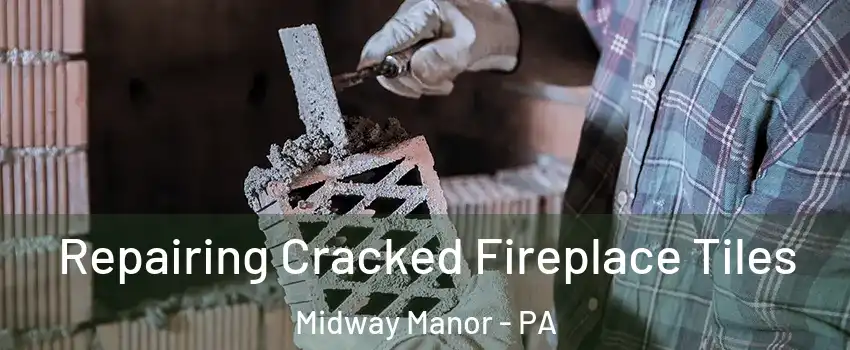 Repairing Cracked Fireplace Tiles Midway Manor - PA